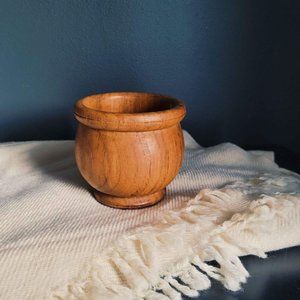 MCM or Cottagecore small wooden bowl|